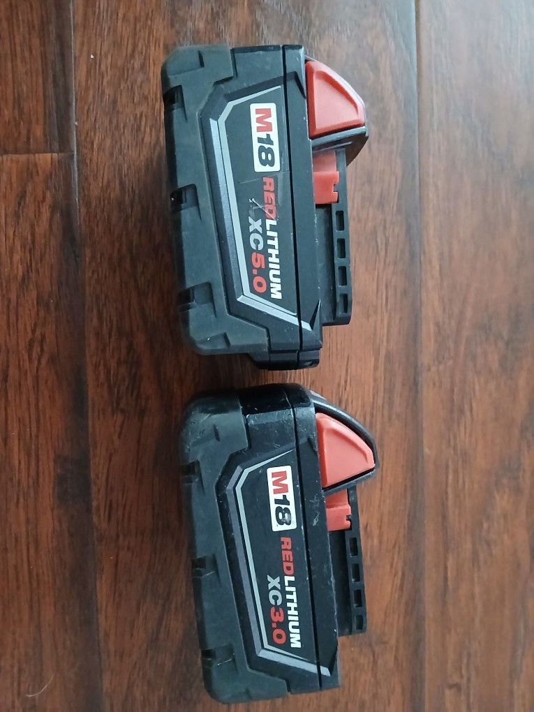 Milwaukee M18 batteries