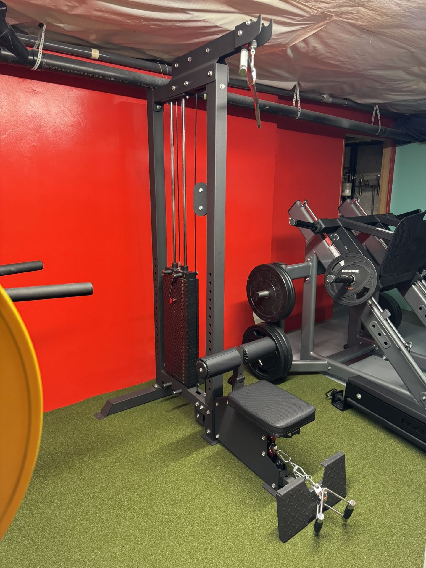 Titan Fitness Lat Pull Down Low Row Machine