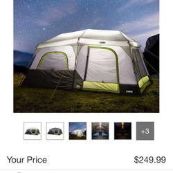 CORE 10-Person Lighted Instant Cabin Tent