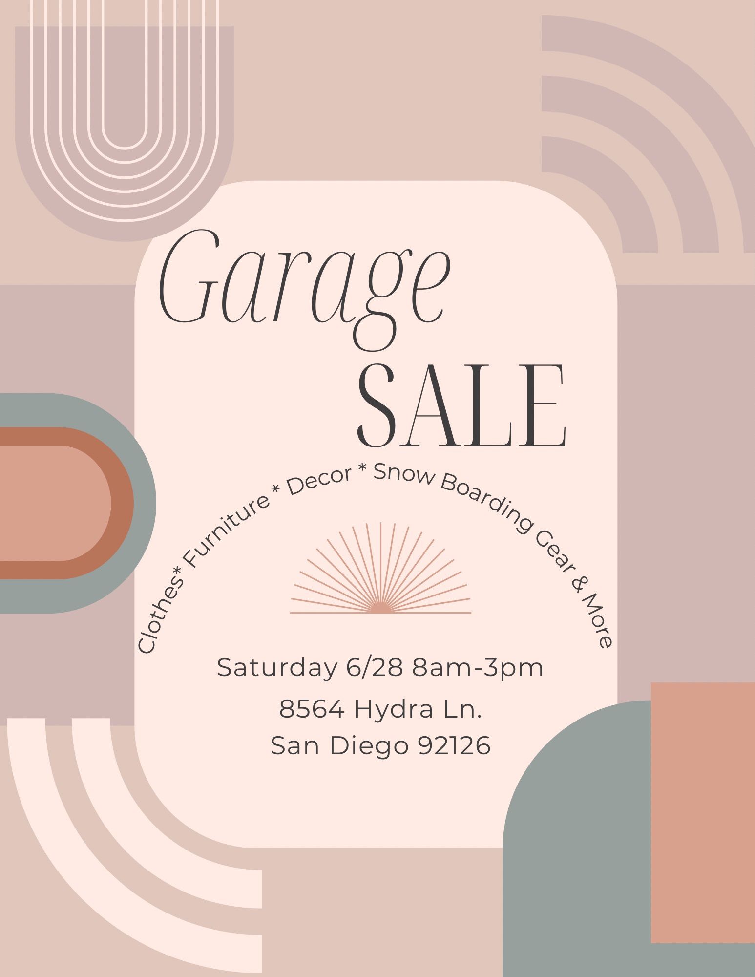 MUST CHECK OUT GARAGE SALE!!!