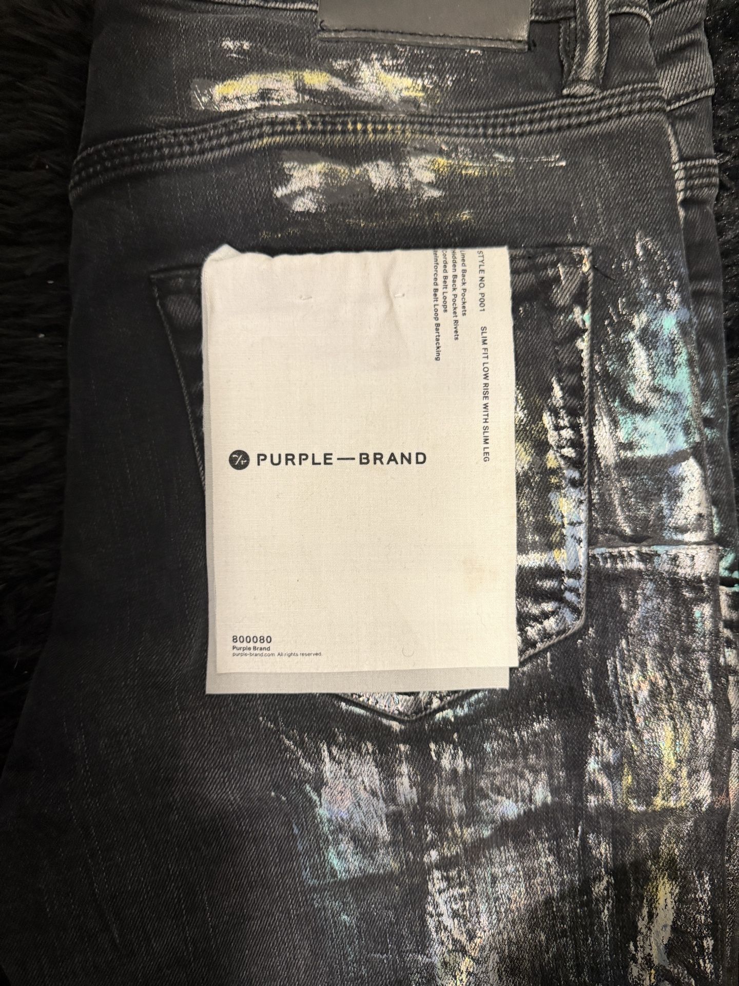 Purple Jeans Rise Grey Size 31