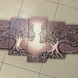 NEW Canvas painting art of kissing trees 