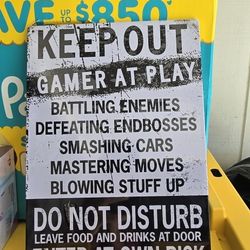 Small Metal Sign 