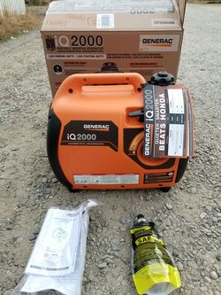 Generac Inverter Generator IQ2000 (New in Box)