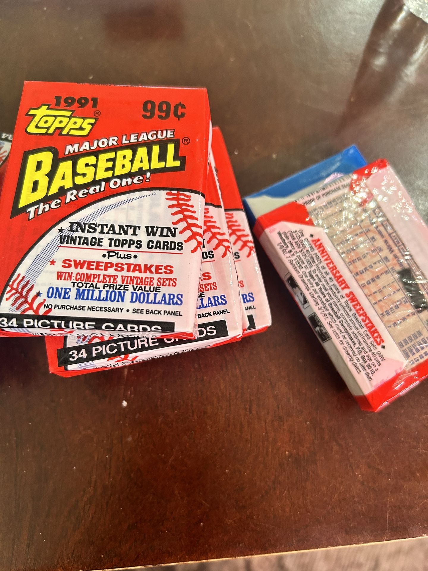 🔥Sealed Vintage Baseball Card Packs/wax /plastic