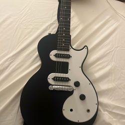 Epiphone Black And White Electric Guitar