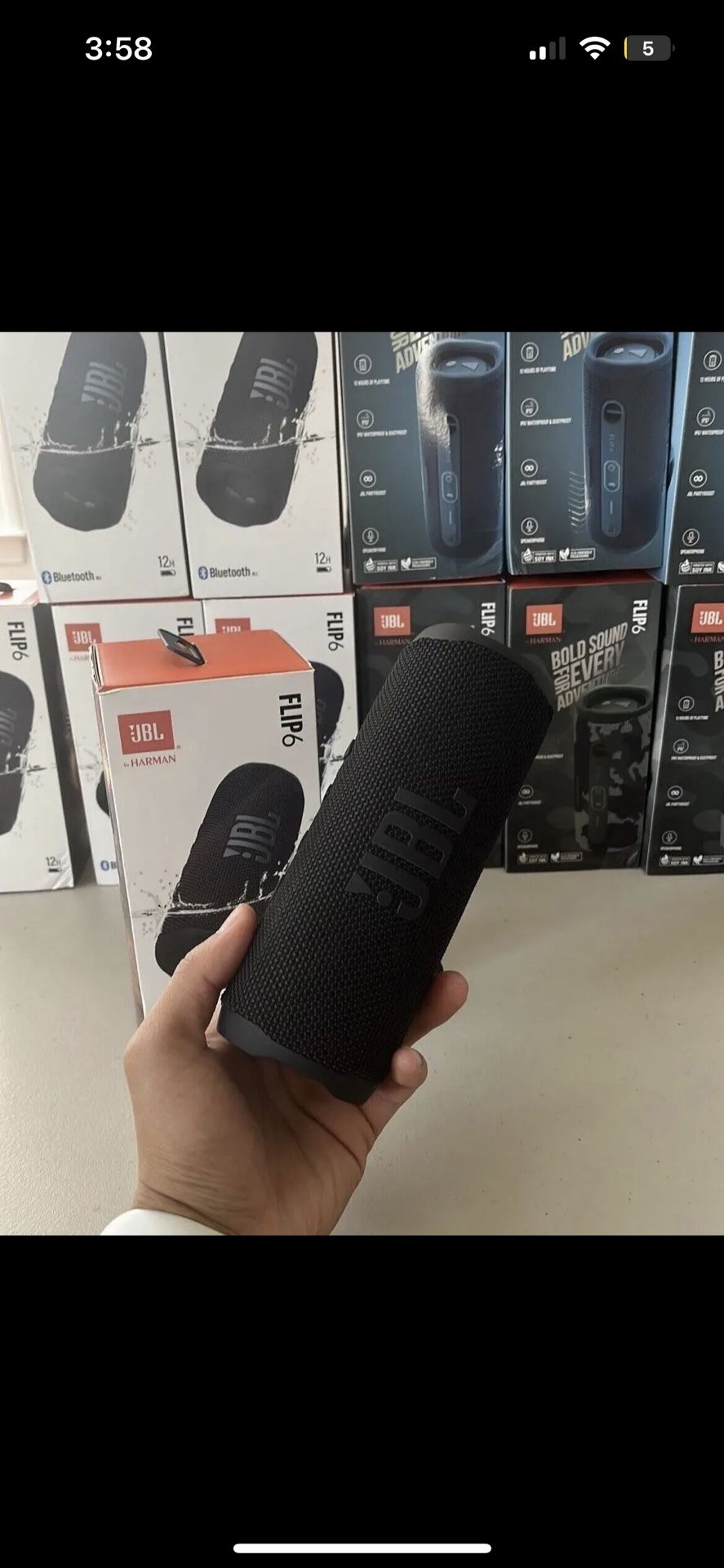 JBL Flip 6 Bluetooth Speaker - Black
