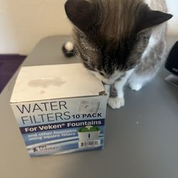 Veken Pet Fountain Water Filters — 4 Pack (Square Filters)