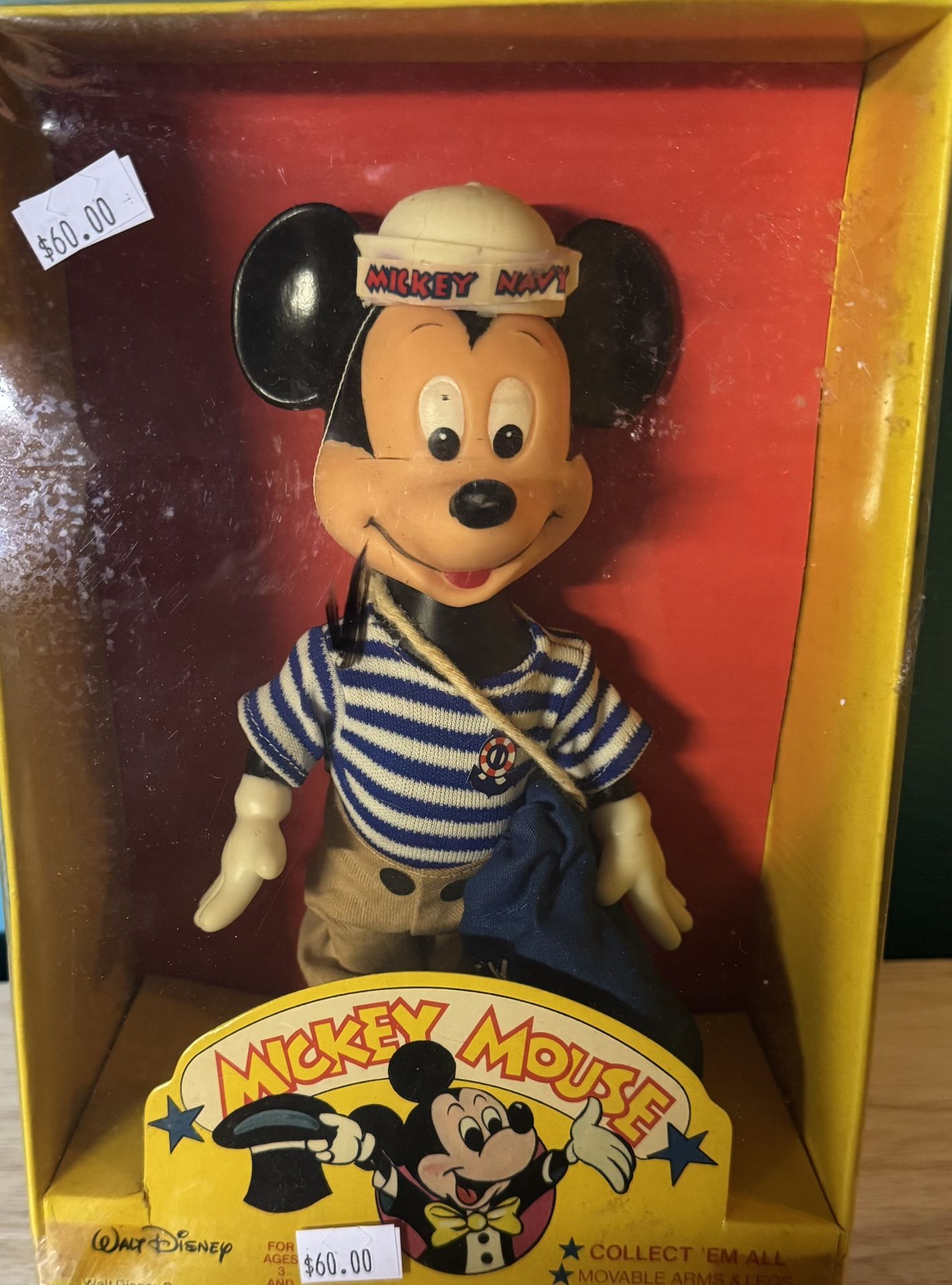 1970s Mickey Mouse Sailor Doll