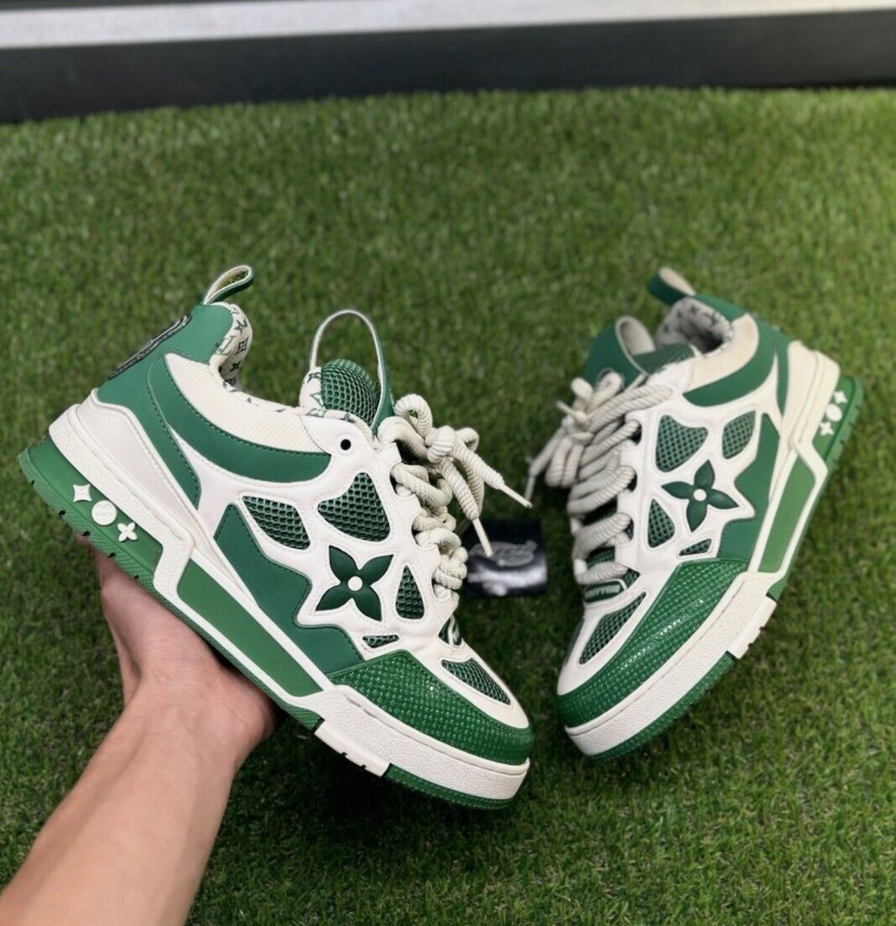 Size 8.5 LV (9.5-10US) - Louis Vuitton Skate ‘Green’ | GREAT CONDITION!