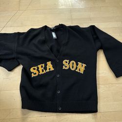 Cardigan Sweater New Varsity Letterman Style 