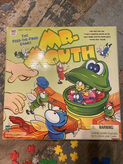 Vintage Milton Bradley 1999 Mr Mouth The Feed The Frog Game