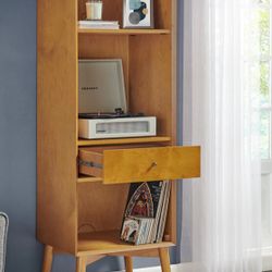 Bookcase, Bookshelves, W Drawer