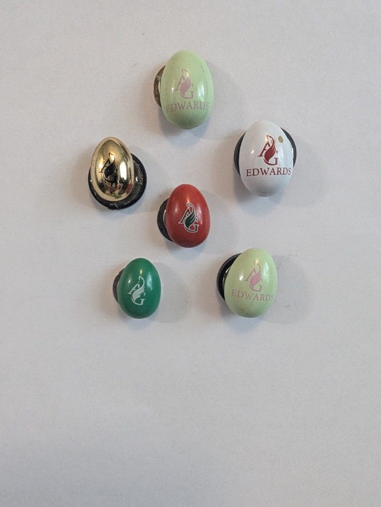 AH Edwards Egg-Shaped Magnetic Lapel Pins
