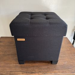 Ottoman Foot Rest with Storage Compartment (Collapsable)