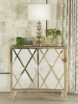 Mirrored Accent Cabinet 