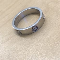 White Gold Cartier Love Ring 