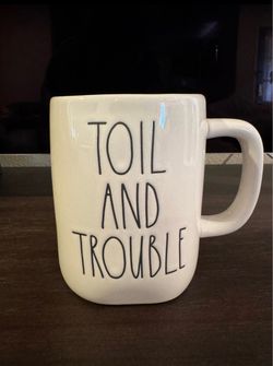 RAE DUNN Toil and Trouble Coffee Mug