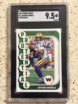 2024 Panini Score Jayden Daniels Rookie Card SGC 9.5