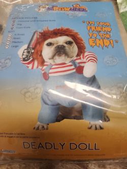 Chucky dog costume