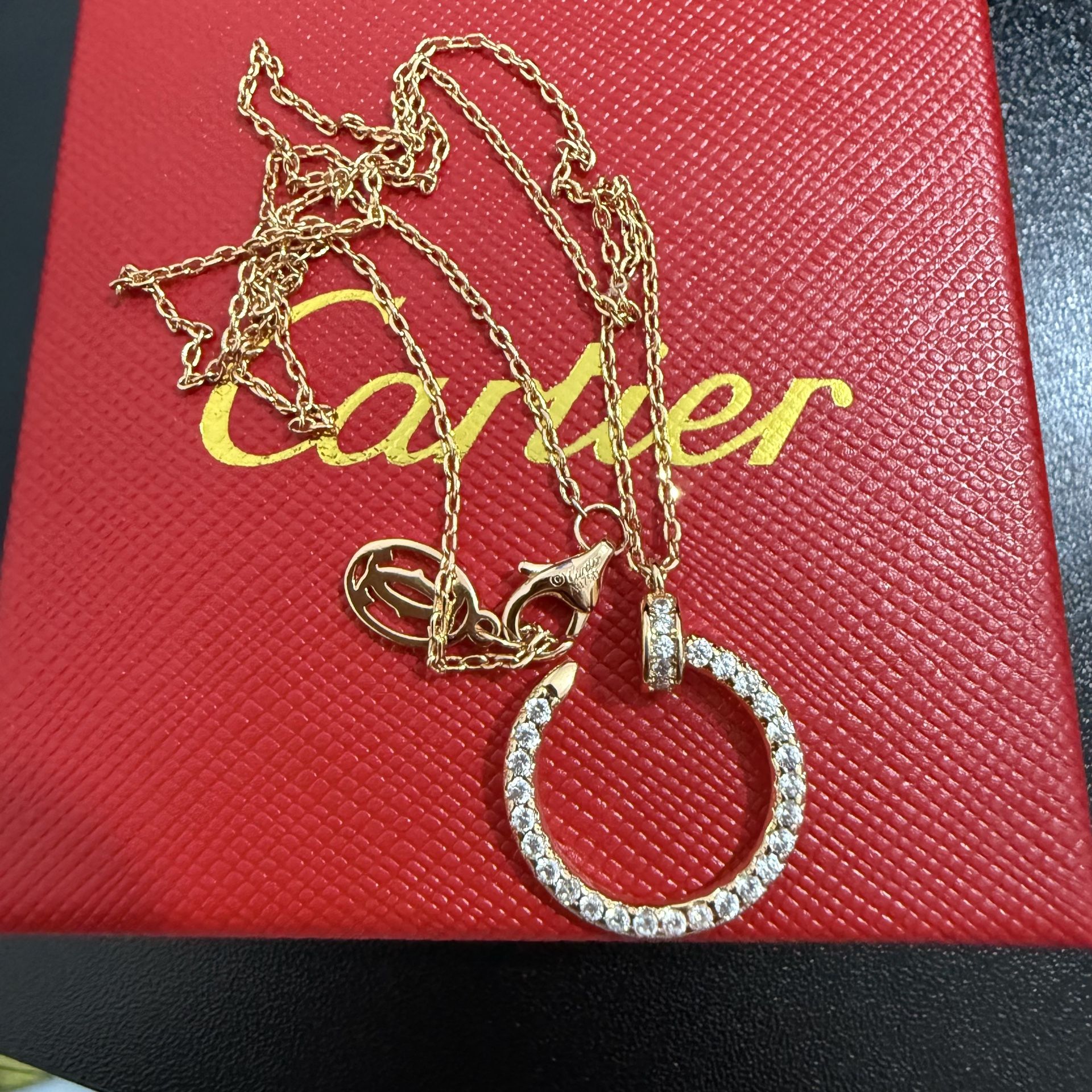 Cartier Juste un Clou necklace with diamonds
