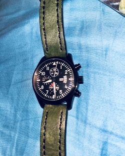 PARNIS Men’s Quartz Watch w/ Custom Band