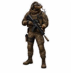 4” Tactical Snake Operator intelligence AR 15 Sticker Waterproof Vinyl Decal