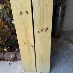 2-  2 x 10” pressure treated boards