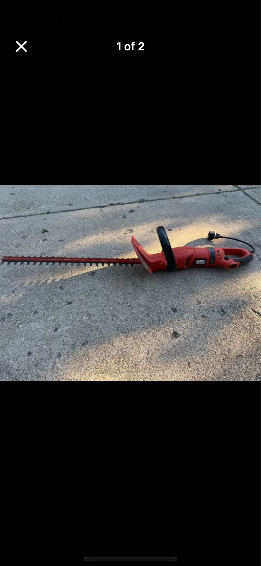 Black and decker hedge trimmer