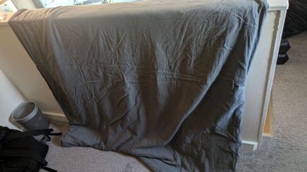 Twin size gray weighted blanket