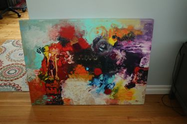Fluid painting 30x40 size . Beautiful art ** price reduced**