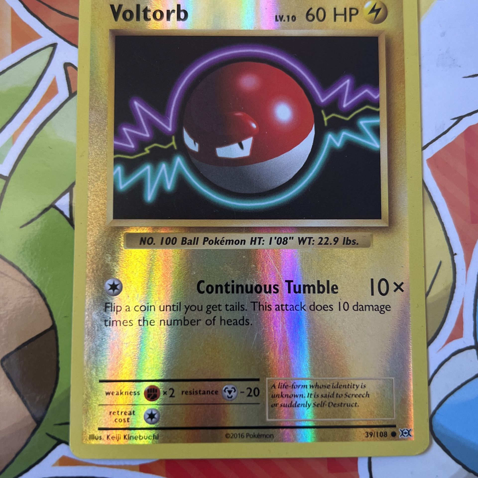  Pokemon - Voltorb (39/108) - XY Evolutions - Reverse Holo :  Toys & Games