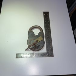 Large Rustic Lock With Keys
