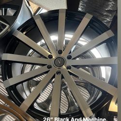 26”  Wheels Rims Tires Sensors Lugs Locks Installation Ready To Roll