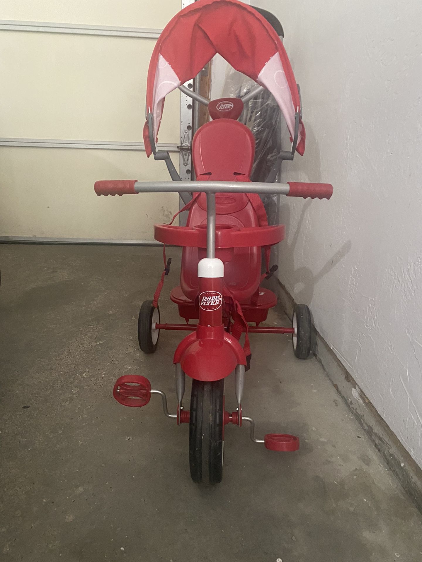 Red Radio Flyer Toddler Pedal Stroller