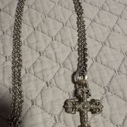 Chrome Hearts Cross Silver Pendant 925