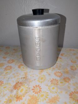 MCM Vintage Heller Hostess SUGAR Canister Aluminum with Lid