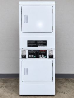 Speed Queen SSET07WF 27" Commercial Stacked Electric Dryer Used Tested