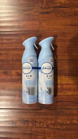 Febreze AIR MIST; Instantly Fights Odors: LINEN and SKY Scent; 8.1 oz (2 For $6)