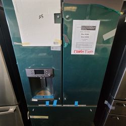 22.2 cu. ft. Smart French Door Refrigerator with Hot Water Dispenser in Matte Black, Counter Depth and ENERGY STAR