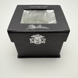 Heart Shaped Crystal Paper Weight 