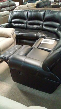 Brand New Sectional Black with Recliners