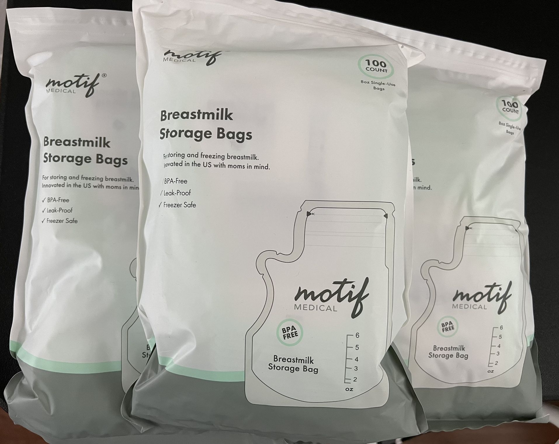 Motif Milk Storage Bags