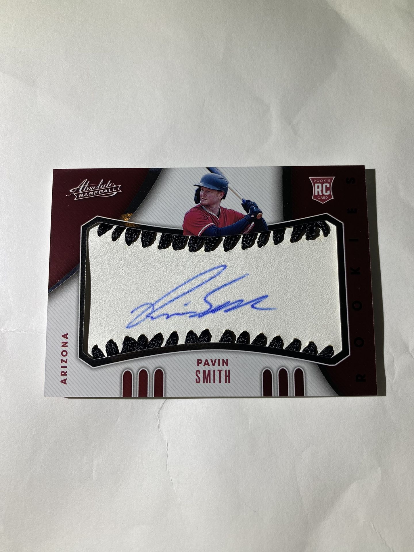 2021 Panini Absolute Baseball Material Signatures 36/60 Pavin Smith Rookie Auto RC