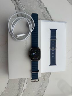 Apple Watch Ultra 2 with Genuine Blue Ocean Strap