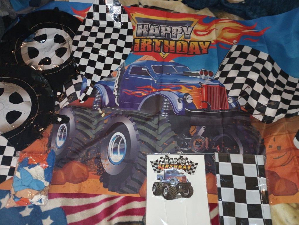 Monster truck Birthday Party Decorations