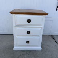 Small White Dresser - 3 Drawers 