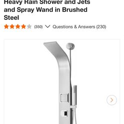 39 In.   2Jets Easy Connect Shower Panel 