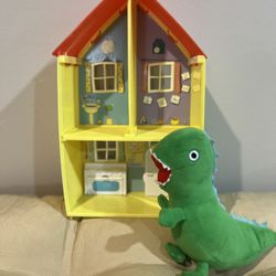 Peppa Pig House And Dinosaur Stuffed Animal