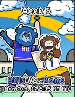 Los Angeles RAMS vs Buffalo Bills “Monday Night Football”